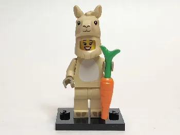 LEGO Llama Costume Girl, Series 20 (Complete Set with Stand and Accessories) minifigure