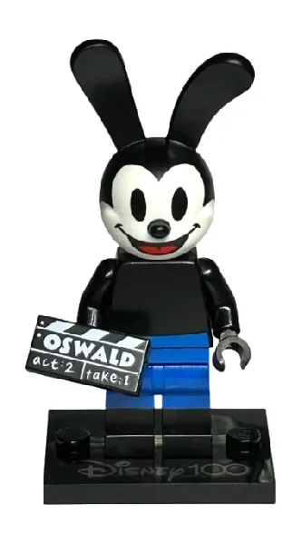 LEGO Oswald the Lucky Rabbit, Disney 100 (Complete Set with Stand and Accessories) set