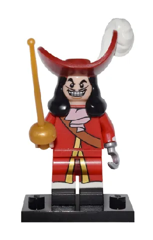 LEGO Captain Hook, Disney Series 1 (Complete Set with Stand and Accessories) set