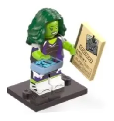 LEGO She-Hulk, Marvel Studios, Series 2 (Complete Set with Stand and Accessories) set