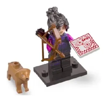 LEGO Kate Bishop, Marvel Studios, Series 2 (Complete Set with Stand and Accessories) set box