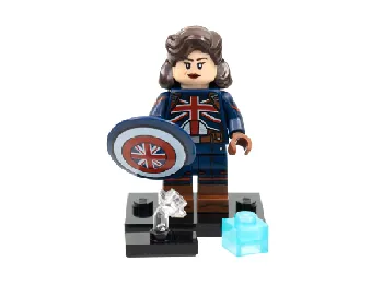 LEGO Captain Carter, Marvel Studios (Complete Set with Stand and Accessories) set