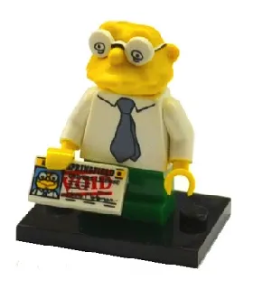 LEGO Hans Moleman, The Simpsons Series 2 (Complete Set with Stand and Accessories) set