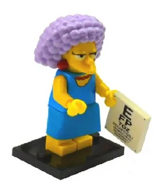 LEGO Selma, The Simpsons Series 2 (Complete Set with Stand and Accessories) set