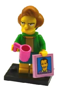 LEGO Edna Krabappel, The Simpsons Series 2 (Complete Set with Stand and Accessories) set
