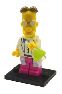 LEGO Professor Frink, The Simpsons Series 2 (Complete Set with Stand and Accessories) set