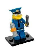 LEGO Chief Wiggum, The Simpsons, Series 1 (Complete Set with Stand and Accessories) set