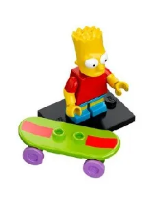 LEGO Bart Simpson, The Simpsons, Series 1 (Complete Set with Stand and Accessories) set