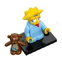 LEGO Maggie Simpson, The Simpsons, Series 1 (Complete Set with Stand and Accessories) set