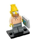 LEGO Grampa Simpson, The Simpsons, Series 1 (Complete Set with Stand and Accessories) set