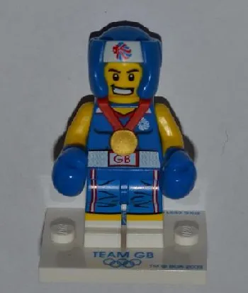 LEGO Brawny Boxer, Team GB (Complete Set with Stand and Accessories) set