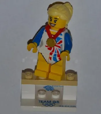 LEGO Flexible Gymnast, Team GB (Complete Set with Stand and Accessories) set
