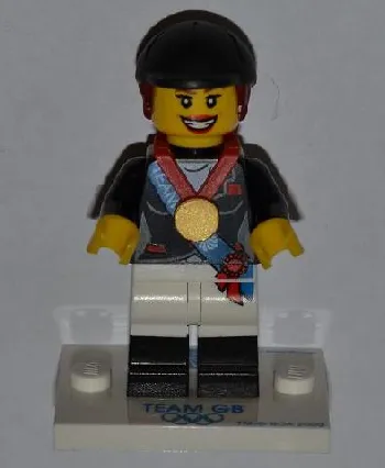 LEGO Horseback Rider, Team GB (Complete Set with Stand and Accessories) set
