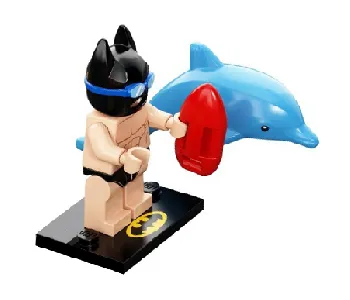 LEGO Swimsuit Batman, The LEGO Batman Movie Series 2 (Complete Set with Stand and Accessories) set