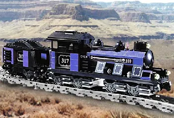 LEGO Large Train Engine with Tender Blue set