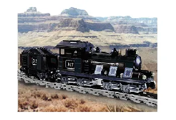 LEGO Large Train Engine with Tender Black set box
