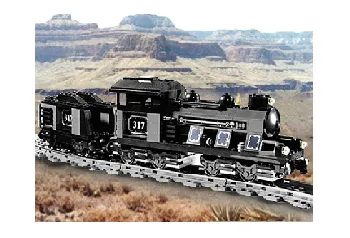 LEGO Large Train Engine with Tender Gray set